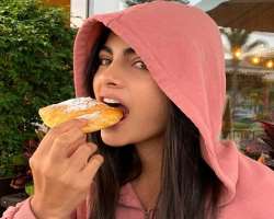 She is a food-loving person.
